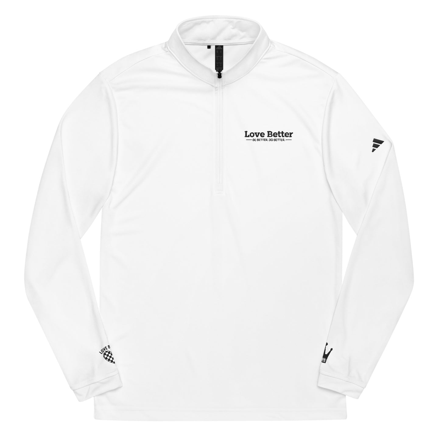 LOVE BETTER PREMIUM Quarter zip pullover (WHITE)