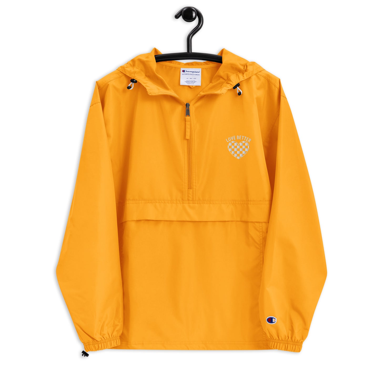 Live Better Embroidered Champion Packable Jacket
