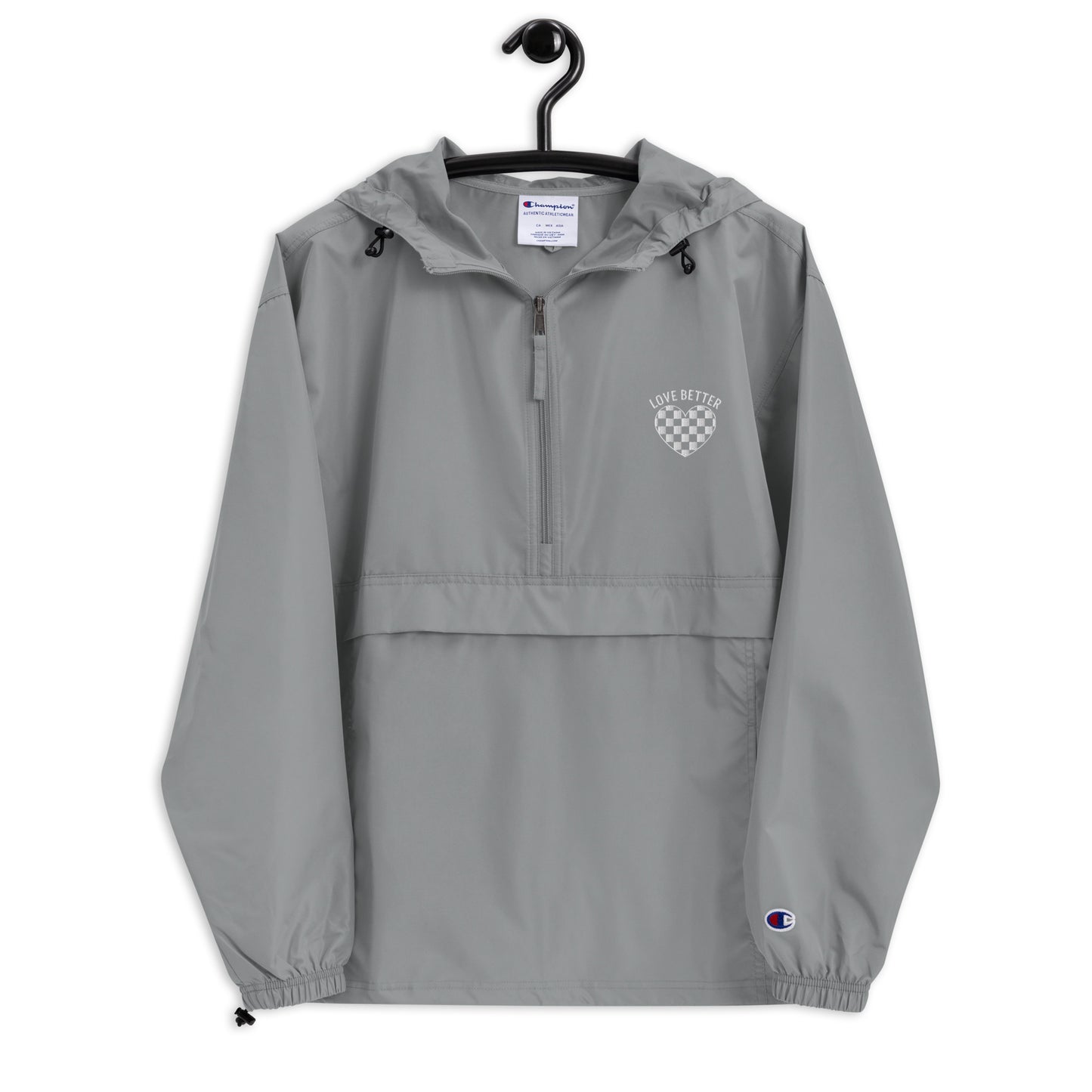 Live Better Embroidered Champion Packable Jacket