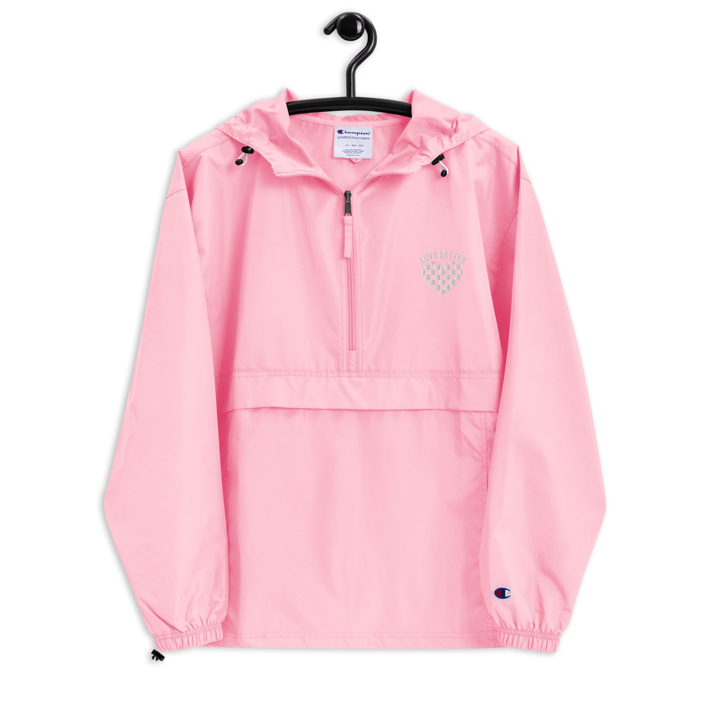 Live Better Embroidered Champion Packable Jacket