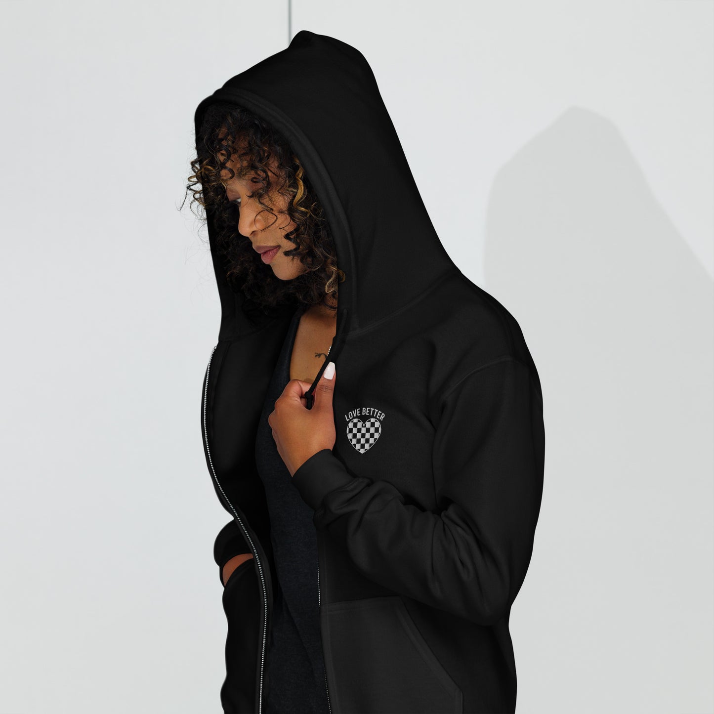 LOVE BETTER "STAPLE ZIP" Unisex heavy blend zip hoodie