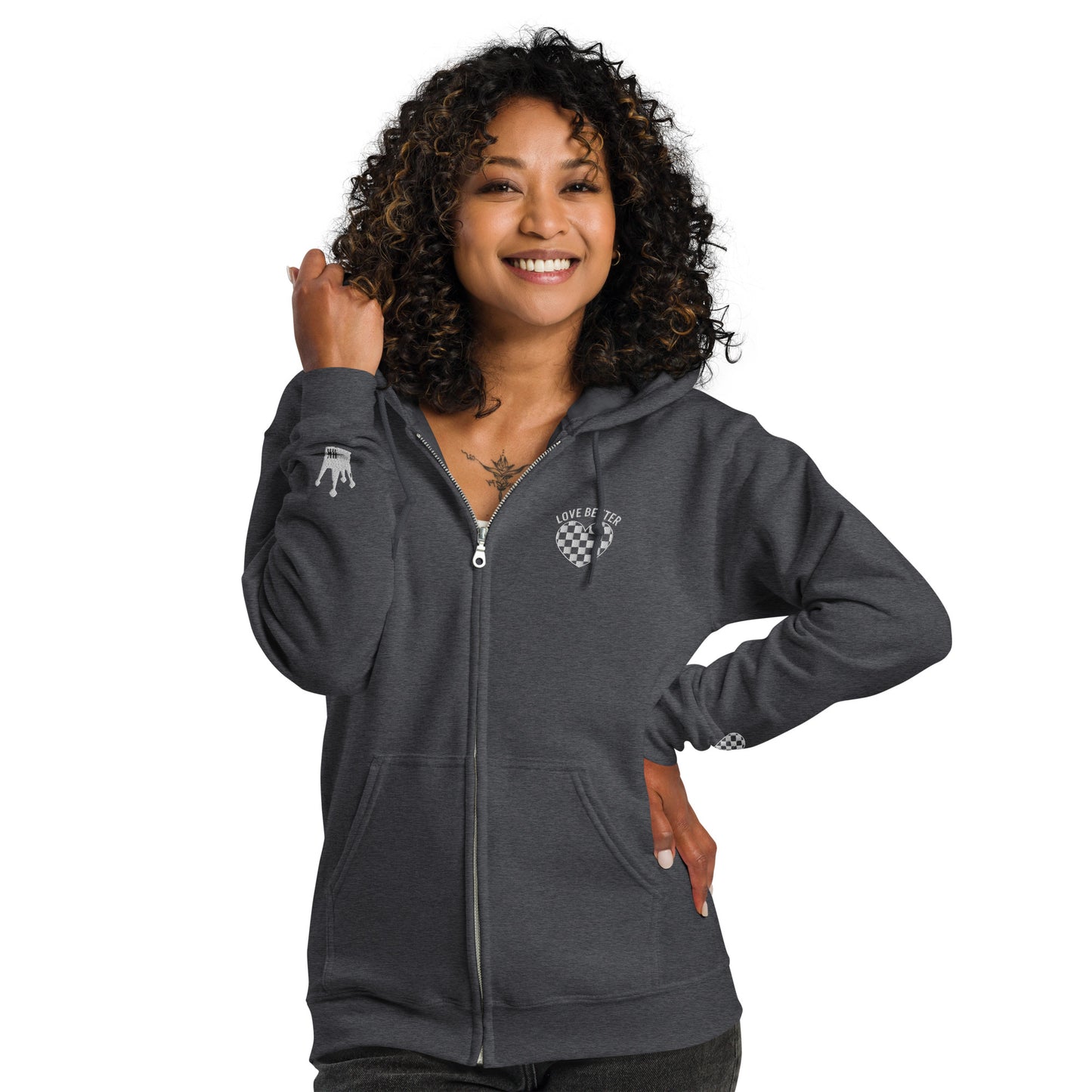 LOVE BETTER “The Staple Zip” Unisex heavy blend zip hoodie