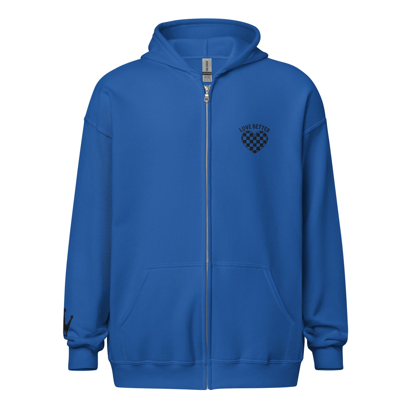 LOVE BETTER "STAPLE ZIP" (black thread) - Unisex heavy blend zip hoodie