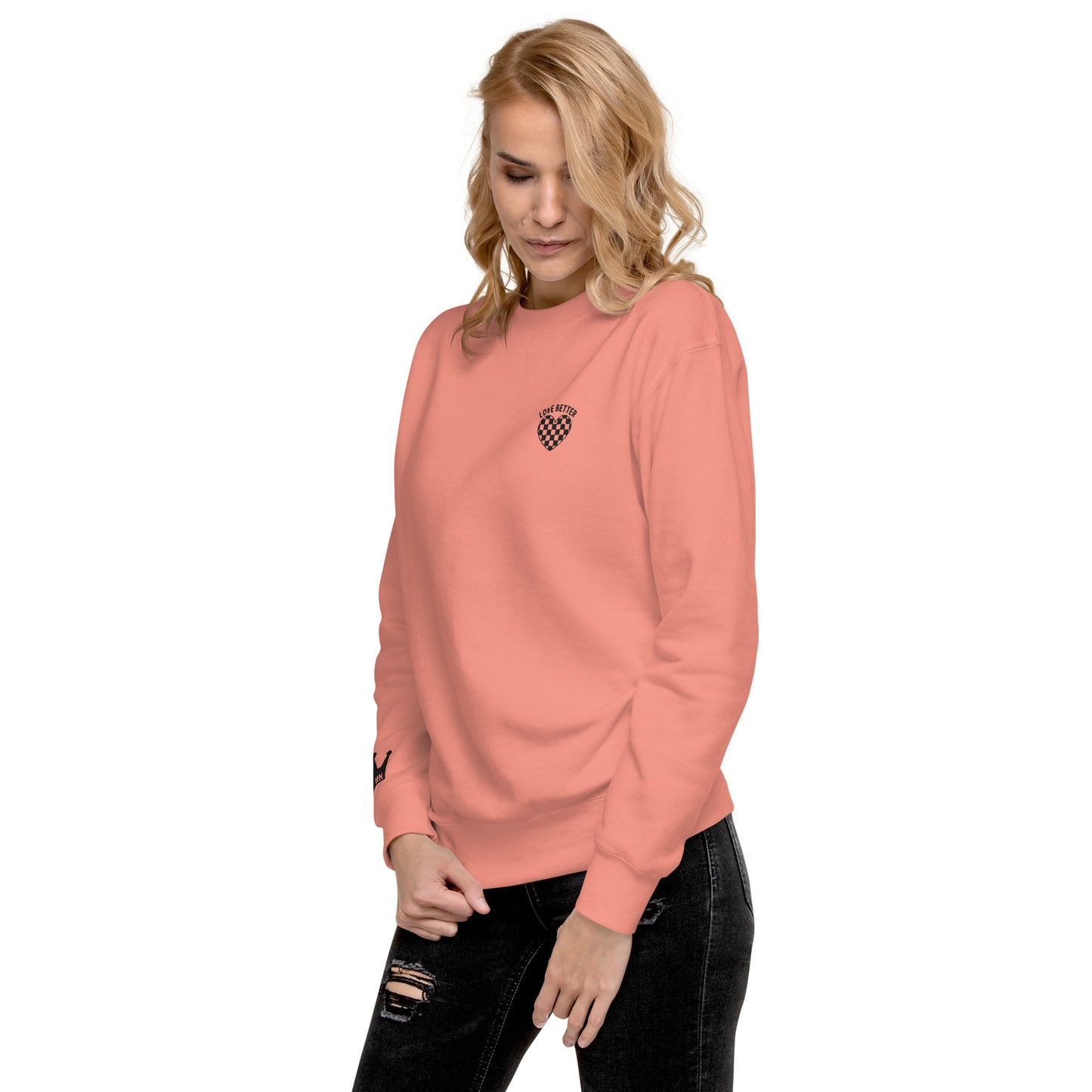 LOVE BETTER "STAPLE SWEAT" (BLACK THREAD) Unisex Premium Sweatshirt